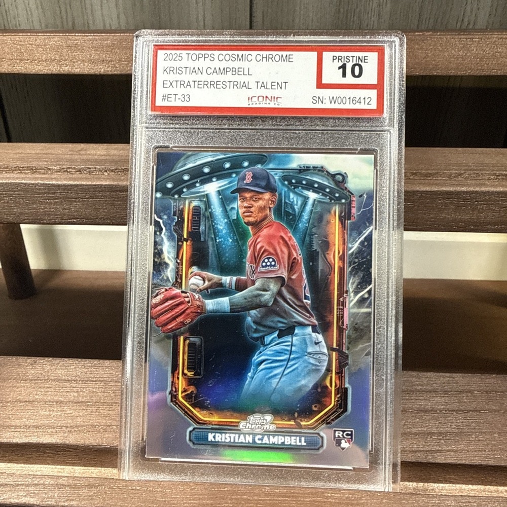 2025 Chrome Cosmic Kristian Campbell‎ Extraterrestrial Talent Pristine 10